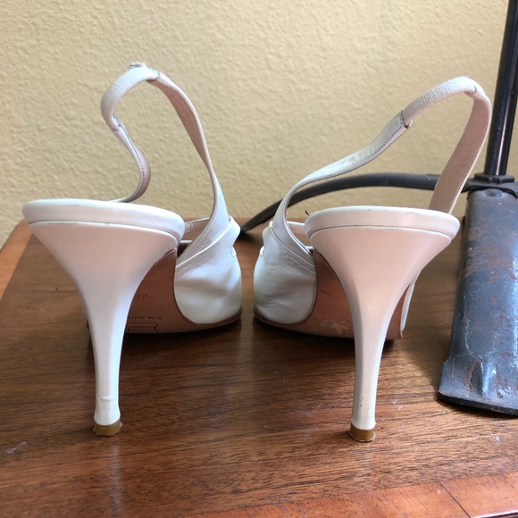 Ernesto Esposito cream leather slingback pumps, Italy, 8 - Picture 4 of 6